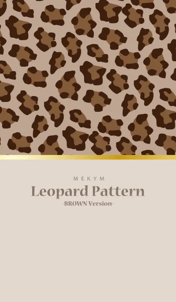 [LINE着せ替え] Leopard 9 -BROWN Version-の画像1