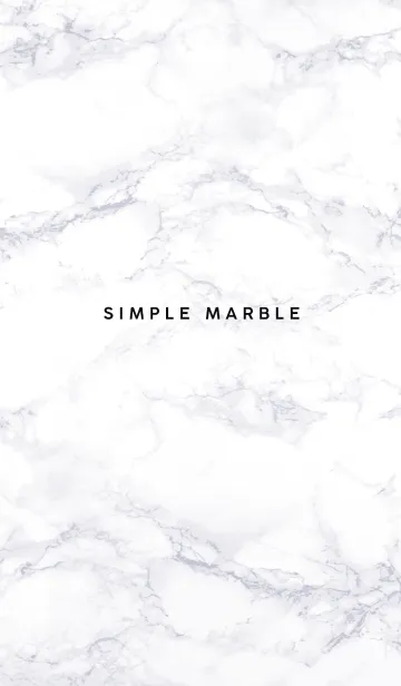 [LINE着せ替え] SIMPLE MARBLE #Whiteの画像1