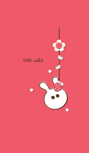 [LINE着せ替え] little rabbit with little strawberry 20の画像1