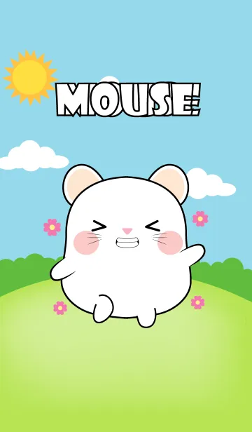 [LINE着せ替え] Fat White Mouse Theme (jp)の画像1