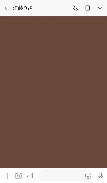 [LINE着せ替え] Brown Button In White (jp)の画像3