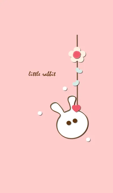 [LINE着せ替え] little rabbit with little heart 14の画像1