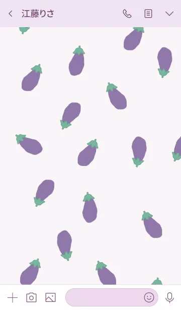 [LINE着せ替え] nasu pattern/ purple3の画像3