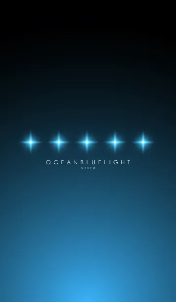 [LINE着せ替え] OCEAN BLUE STARLIGHTの画像1
