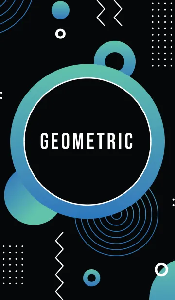 Geometric Gradient Black 2の着せ替えメイン画像
