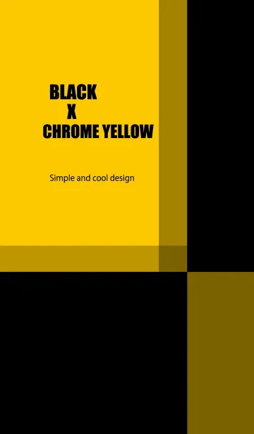 [LINE着せ替え] BLACK X CHROME YELLOWの画像1