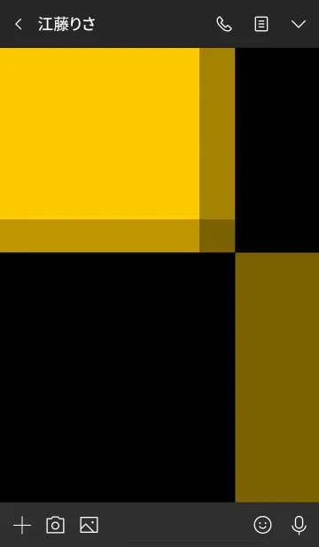 [LINE着せ替え] BLACK X CHROME YELLOWの画像3