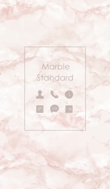 [LINE着せ替え] Marble Standard #Pink Beigeの画像1