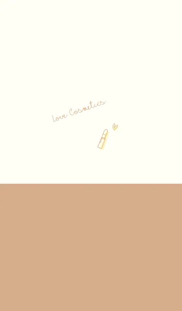 [LINE着せ替え] Love Cosmetics gold beigeの画像1