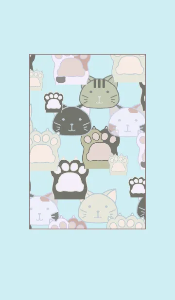 [LINE着せ替え] シンプルなネコの着せかえ♪の画像1