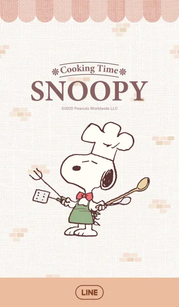 [LINE着せ替え] スヌーピー Cooking Timeの画像1