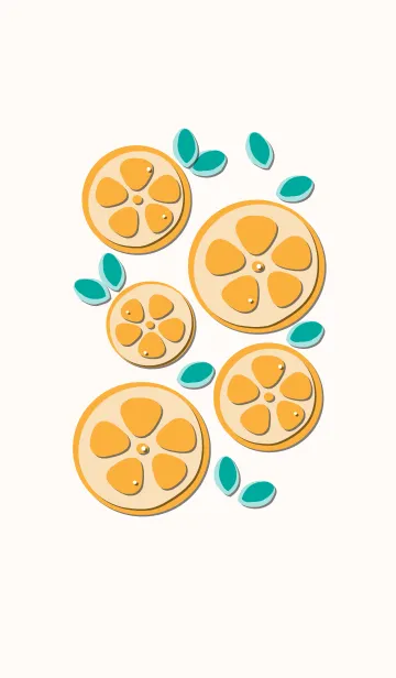 [LINE着せ替え] Sliced orange theme 29の画像1