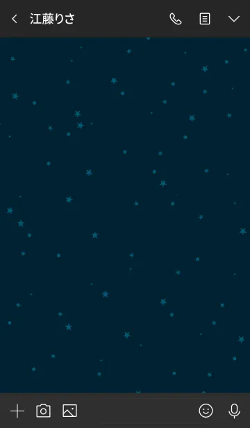 [LINE着せ替え] simple stardust**blue blackの画像3