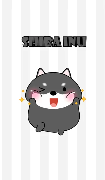 [LINE着せ替え] Oh！ I'm Cute Black Shiba Inu (jp)の画像1