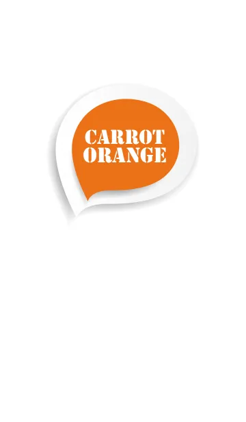 [LINE着せ替え] Carrot Orange Button In White (jp)の画像1