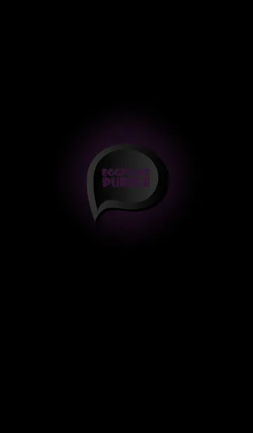 [LINE着せ替え] Eggplant Purple Button In Black (jp)の画像1