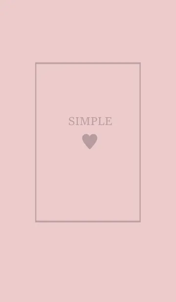 [LINE着せ替え] 大人のシンプルハート =pinkbeige purple=の画像1