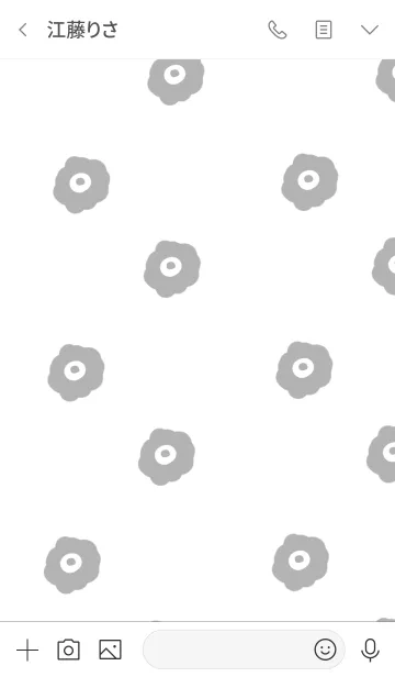 [LINE着せ替え] モノクロ。花柄。大人。の画像3