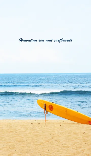[LINE着せ替え] Hawaiian sea and surfboards 4の画像1