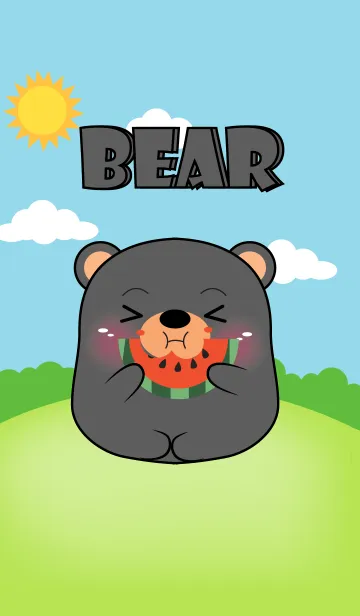 [LINE着せ替え] Fat Black Bear Theme (jp)の画像1