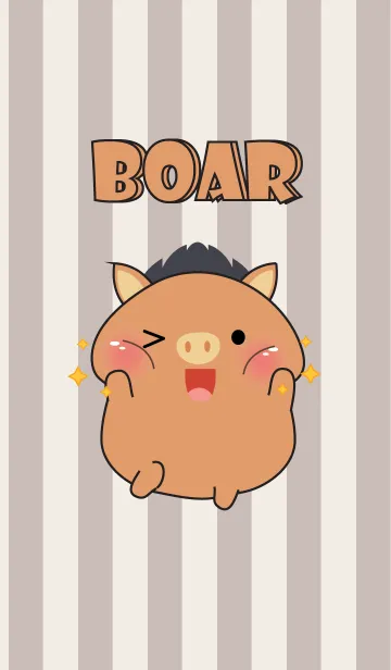 [LINE着せ替え] Oh！ I'm Cute Boar (jp)の画像1