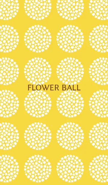 [LINE着せ替え] FLOWER BALL -yellow-の画像1