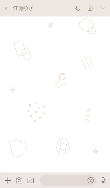 [LINE着せ替え] てがき幾何学模様の画像3