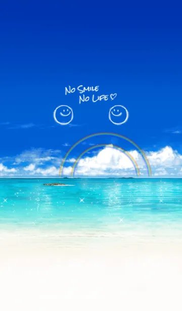 [LINE着せ替え] 運気アップ♥No Smile No Life in the seaの画像1