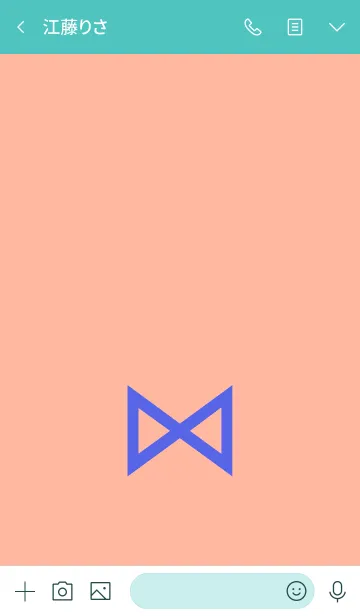 [LINE着せ替え] シンプル リボン 042の画像3