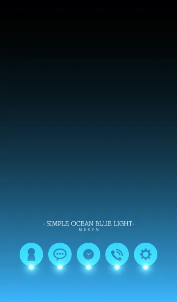 - SIMPLE OCEAN BLUE LIGHT -の着せ替えメイン画像