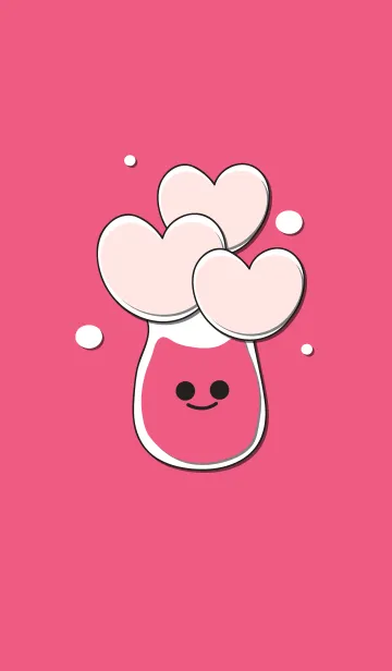 [LINE着せ替え] Heart flower in the smily vase 9の画像1