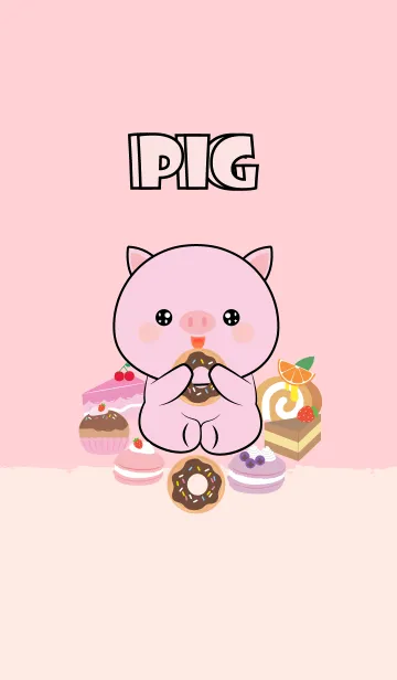 [LINE着せ替え] Sweet Cute Pig Theme (jp)の画像1