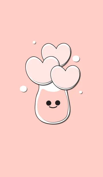 [LINE着せ替え] Heart flower in the smily vase 10の画像1