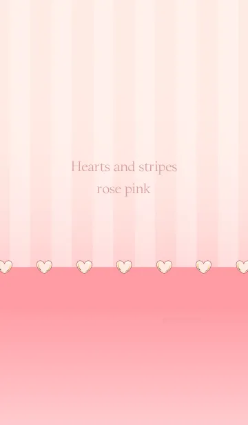 [LINE着せ替え] Hearts and stripes rose pinkの画像1