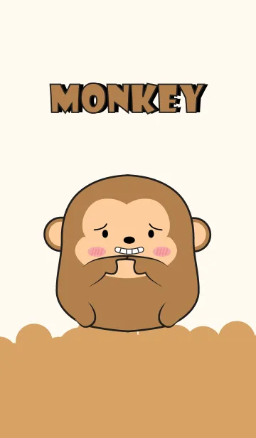 [LINE着せ替え] Love Cute Cute Monkey Theme (jp)の画像1