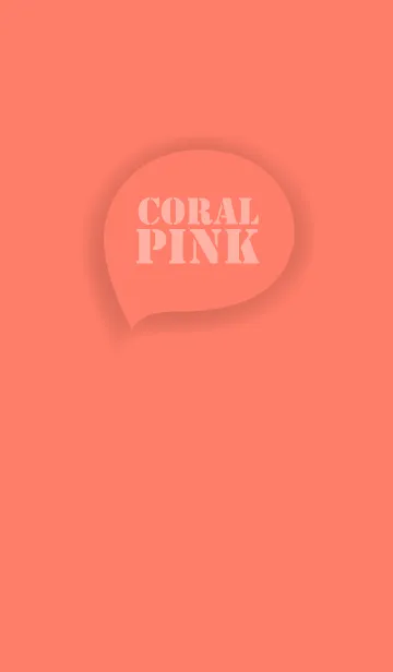 [LINE着せ替え] Love Coral Pink Button (jp)の画像1