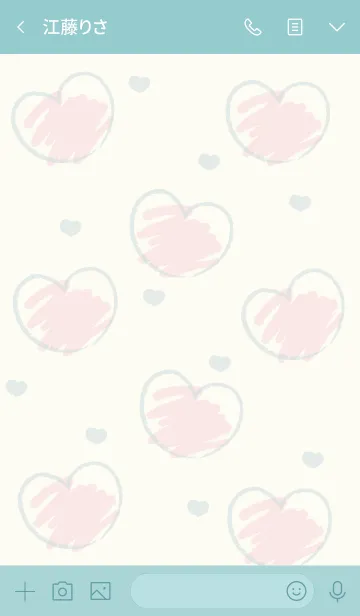 [LINE着せ替え] Sweet mini heart new version 5の画像3