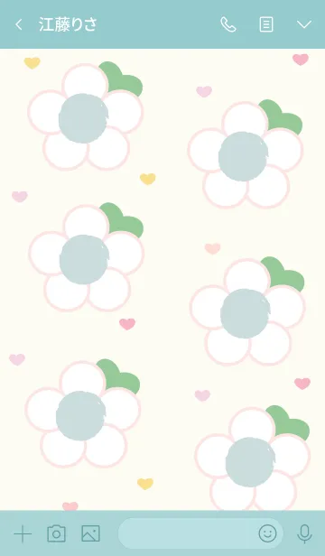 [LINE着せ替え] Lovely mini flower 88 :)の画像3