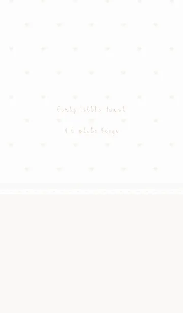 [LINE着せ替え] Girly Little Heart N.C white beigeの画像1