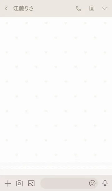 [LINE着せ替え] Girly Little Heart N.C white beigeの画像3