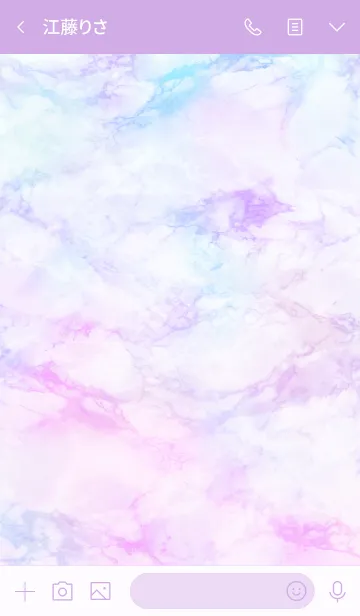 [LINE着せ替え] SIMPLE MARBLE #Pink&Blueの画像3