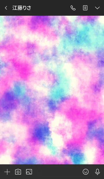 [LINE着せ替え] SIMPLE TIEDYE #pinkの画像3