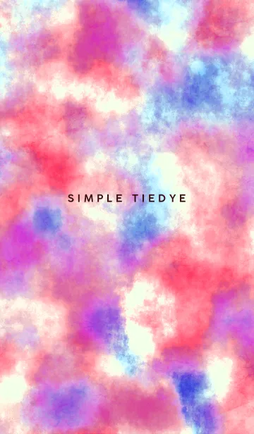 [LINE着せ替え] SIMPLE TIEDYE #redの画像1
