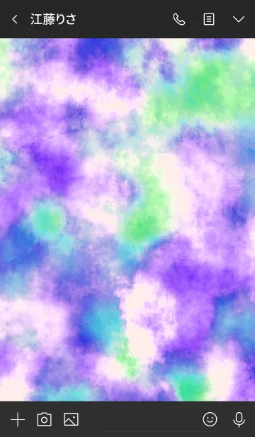[LINE着せ替え] SIMPLE TIEDYE #purpleの画像3