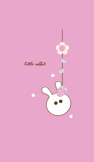 [LINE着せ替え] little rabbit with little strawberry 22の画像1