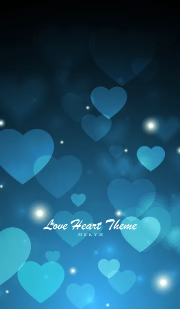 [LINE着せ替え] Love Heart Theme -OCEAN BLUE-の画像1