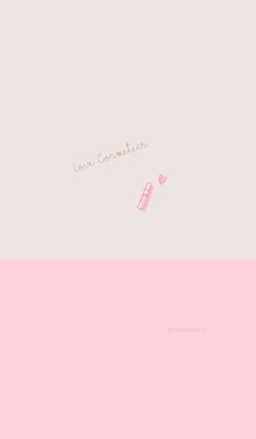 [LINE着せ替え] Love Cosmetics pink beige cameoの画像1