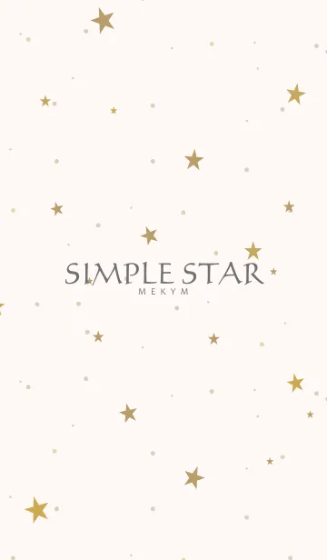 [LINE着せ替え] SIMPLE STAR -NATURAL YELLOW- 9の画像1