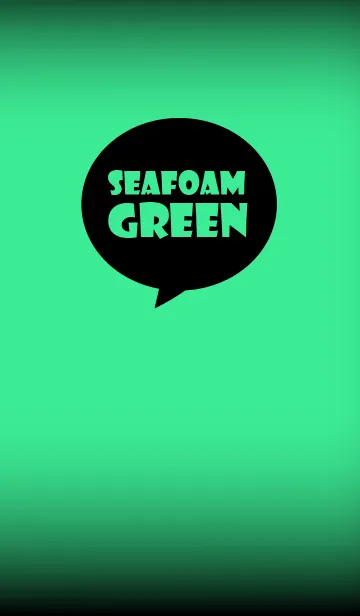 [LINE着せ替え] Seafoam Green And Black V.4 (jp)の画像1