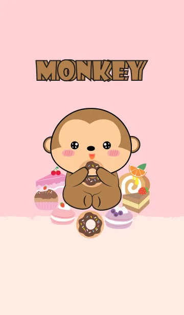 [LINE着せ替え] Love Sweet Monkey Theme (jp)の画像1